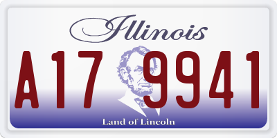 IL license plate A179941