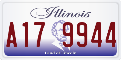 IL license plate A179944