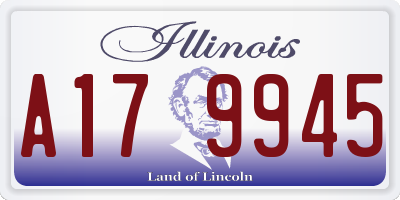 IL license plate A179945