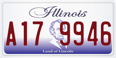 IL license plate A179946