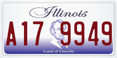 IL license plate A179949