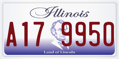 IL license plate A179950