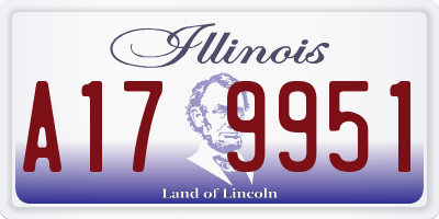 IL license plate A179951