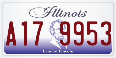 IL license plate A179953