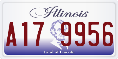 IL license plate A179956