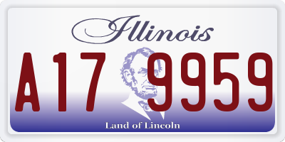 IL license plate A179959