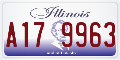 IL license plate A179963