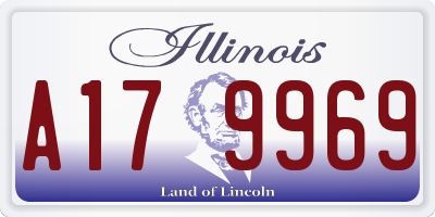 IL license plate A179969