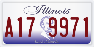 IL license plate A179971