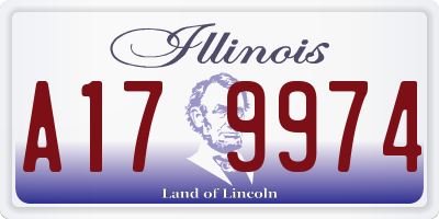 IL license plate A179974