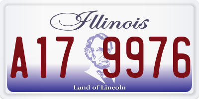 IL license plate A179976