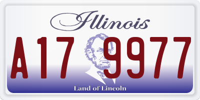 IL license plate A179977