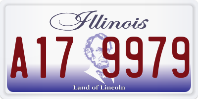 IL license plate A179979