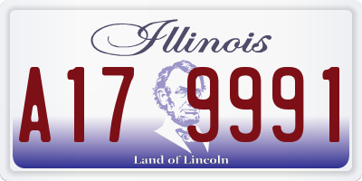 IL license plate A179991