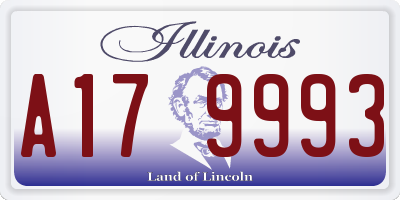IL license plate A179993