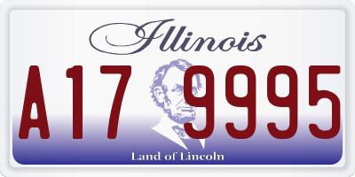 IL license plate A179995
