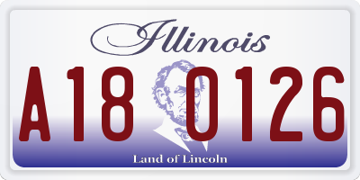 IL license plate A180126