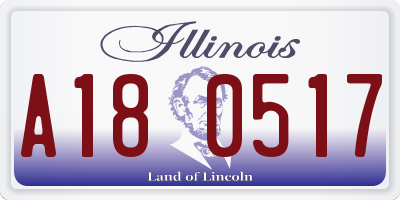 IL license plate A180517