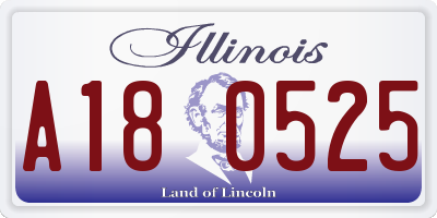 IL license plate A180525