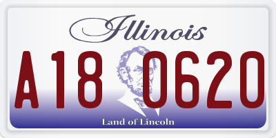 IL license plate A180620