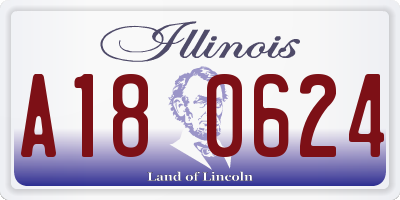 IL license plate A180624