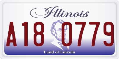 IL license plate A180779