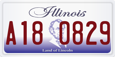 IL license plate A180829