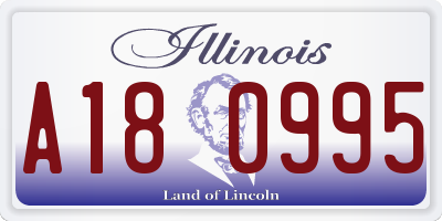 IL license plate A180995