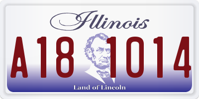 IL license plate A181014