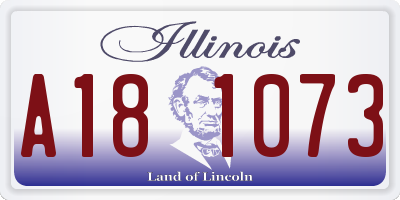 IL license plate A181073