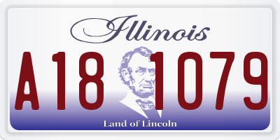 IL license plate A181079
