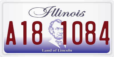 IL license plate A181084
