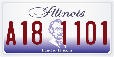 IL license plate A181101