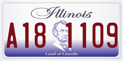 IL license plate A181109