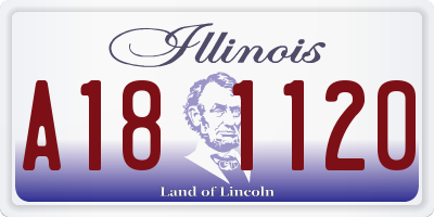 IL license plate A181120