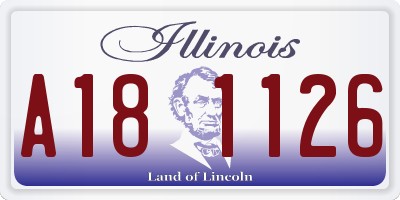 IL license plate A181126
