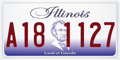 IL license plate A181127