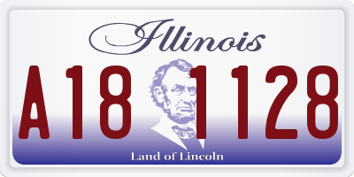 IL license plate A181128