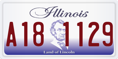 IL license plate A181129