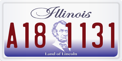 IL license plate A181131