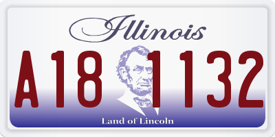 IL license plate A181132