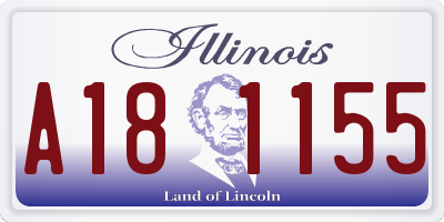 IL license plate A181155