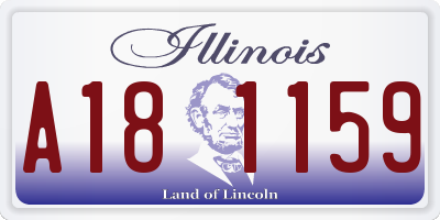 IL license plate A181159
