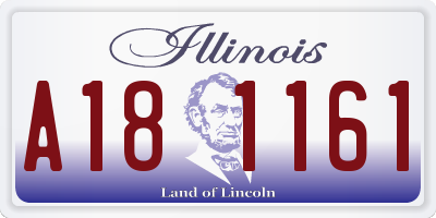 IL license plate A181161