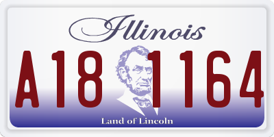 IL license plate A181164