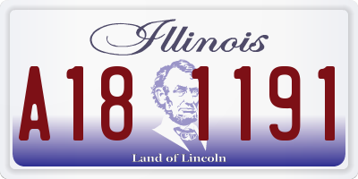 IL license plate A181191