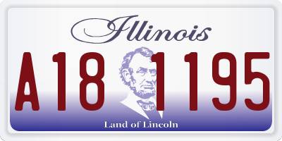 IL license plate A181195