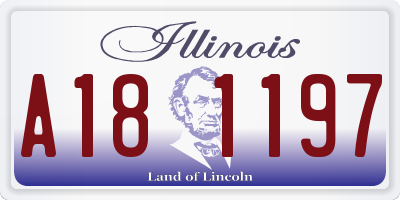 IL license plate A181197