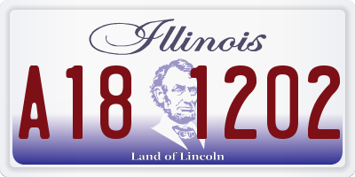 IL license plate A181202