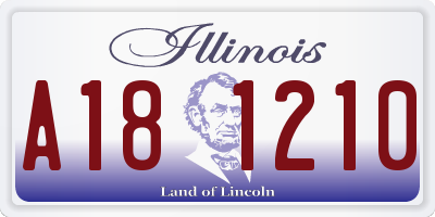 IL license plate A181210